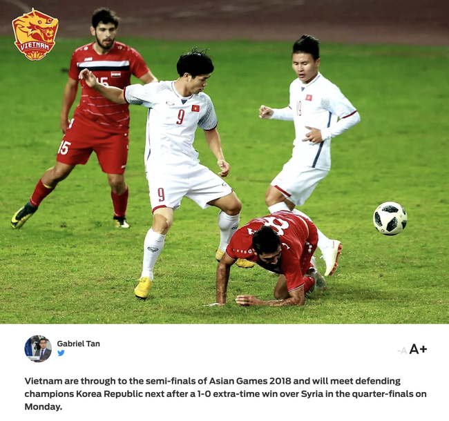Báo chí nước ngoài hết lời ca tụng đội tuyển Việt Nam sau chiến thắng 1-0 trước Syria - Ảnh 3.