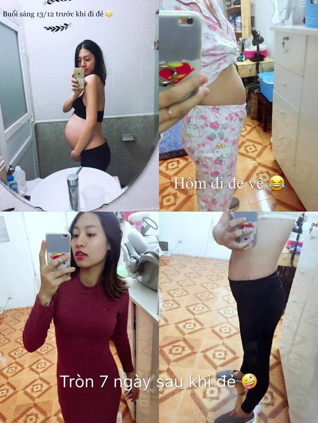 Thanh xuân đừng vì bầu bí mà xấu xí, mẹ 9x tăng đúng 7kg trong thai kỳ, sinh xong 1 tháng diện croptop đi chơi  - Ảnh 7.