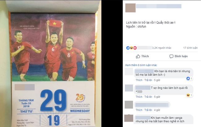 Cư dân mạng lại xôn xao với tờ lịch tiên tri, dự đoán kết quả trận bán kết lịch sử ngày mai giữa Olympic Việt Nam và Hàn Quốc - Ảnh 1.