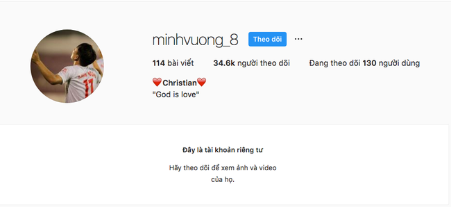 5 giờ sau cú sút phạt cầu vồng trong mưa, lượng follow trang cá nhân của Minh Vương tăng vọt - Ảnh 6. 5 giờ sau cú sút phạt cầu vồng trong mưa, lượng follow trang cá nhân của Minh Vương tăng vọt - Ảnh 6.