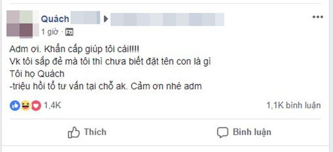 Triệu hồi dân mạng giúp đỡ đặt tên con, bố trẻ họ Quách nhận về nguyên danh sách đội hình Olympic Việt Nam - Ảnh 1.