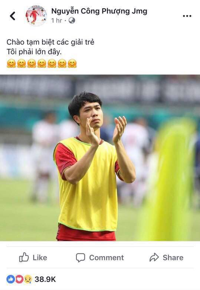 Các chàng trai đội tuyển Olympic Việt Nam đồng loạt đăng status xin lỗi gửi đến người hâm mộ, có cả những lời chia tay - Ảnh 5.