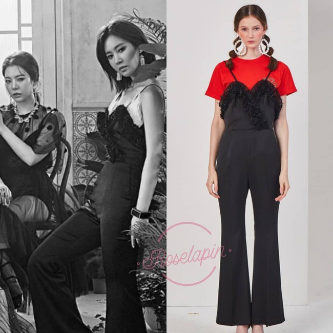 Diện jumpsuit khó mặc, ảnh đã chỉnh sửa thì đẹp lung linh nhưng ảnh bị chụp của sao Hàn lại lộ điểm kém duyên - Ảnh 2.