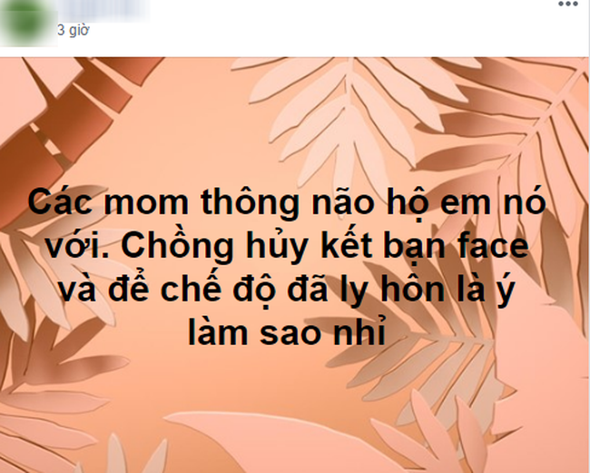 Đang giường êm bếp ấm bỗng chồng bất ngờ hủy kết bạn Facebook, chuyển trạng thái Đã ly hôn, chị em tính xử lý sao? - Ảnh 2.