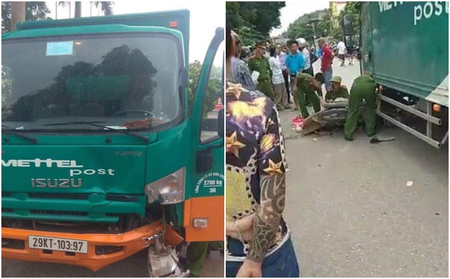 Bắc Giang: Va chạm với xe tải chạy cùng chiều, mẹ và con gái 2 tuổi tử vong thương tâm - Ảnh 1.