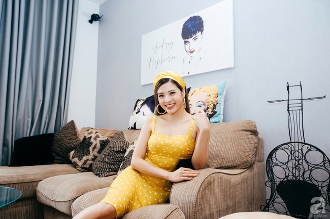 Căn hộ đẹp tinh tế từng góc nhỏ ở Hà Nội tự tay Hoa hậu Phan Hoàng Thu lên ý tưởng thiết kế - Ảnh 1.