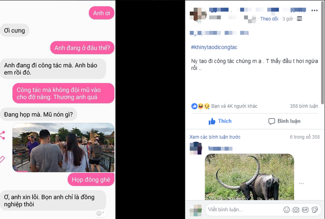 Chàng trai bảo đang họp, nhưng lại bị người yêu bắt gặp đi với gái lạ ở một nơi xa, và đây là lời giải thích - Ảnh 1. Chàng trai bảo đang họp, nhưng lại bị người yêu bắt gặp đi với gái lạ ở một nơi xa, và đây là lời giải thích - Ảnh 1.