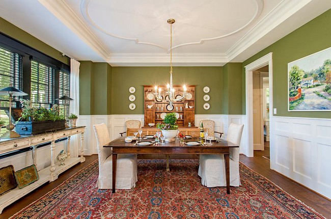 Xu hướng thiết kế phòng ăn màu xanh lá cây phong cách tươi mới lại dễ chịu, hợp thời - Ảnh 11.