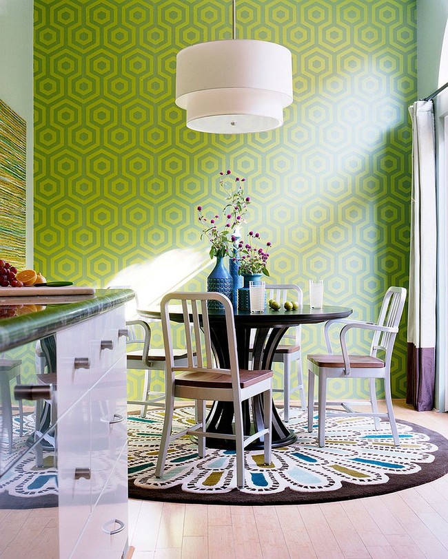 Xu hướng thiết kế phòng ăn màu xanh lá cây phong cách tươi mới lại dễ chịu, hợp thời - Ảnh 8.