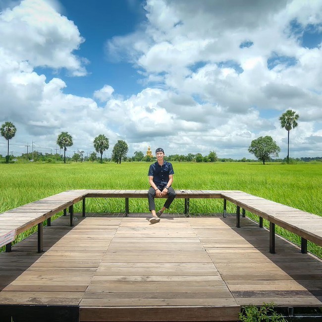 Quán cà phê rộng 30ha, view ruộng lúa bao la xanh ngát ở Thái Lan đang gây sốt rần rần - Ảnh 5.
