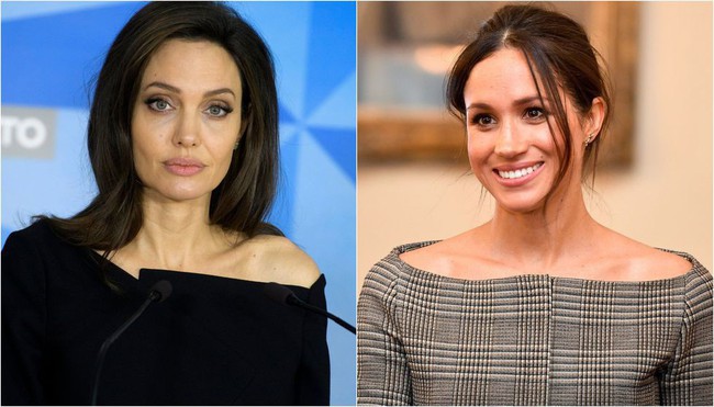 Ngỡ chẳng liên quan mà Công nương Meghan và Angelina Jolie lại có gu thời trang hợp nhau không ngờ - Ảnh 1.