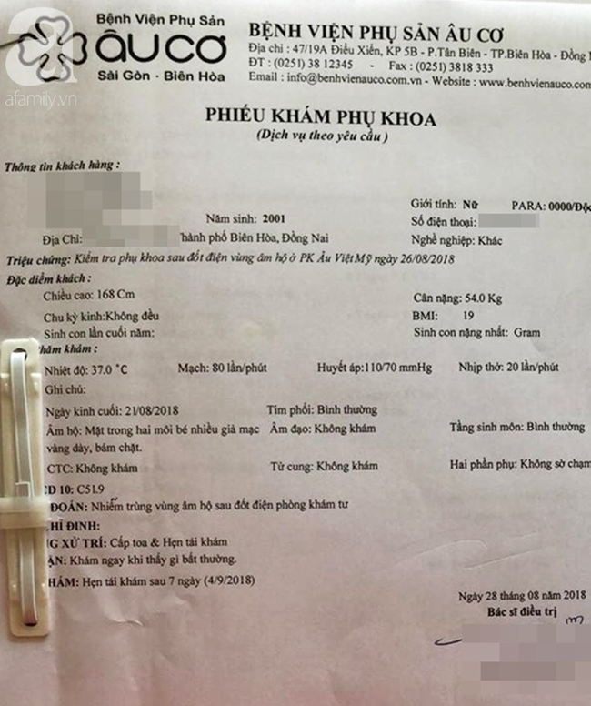 Mẹ thiếu nữ 17 tuổi ở Đồng Nai tố cáo phòng khám có bác sĩ Trung Quốc trói con gái trên bàn mổ, đốt vùng kín nhiễm trùng nặng - Ảnh 5.