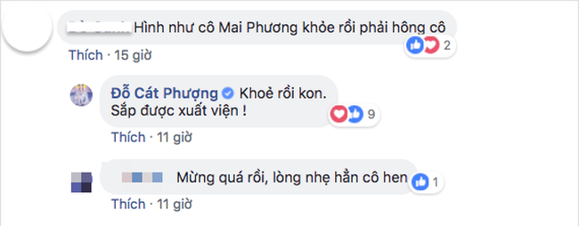 Cát Phượng cập nhật tình trạng sức khỏe mới nhất của Mai Phương - Ảnh 1.