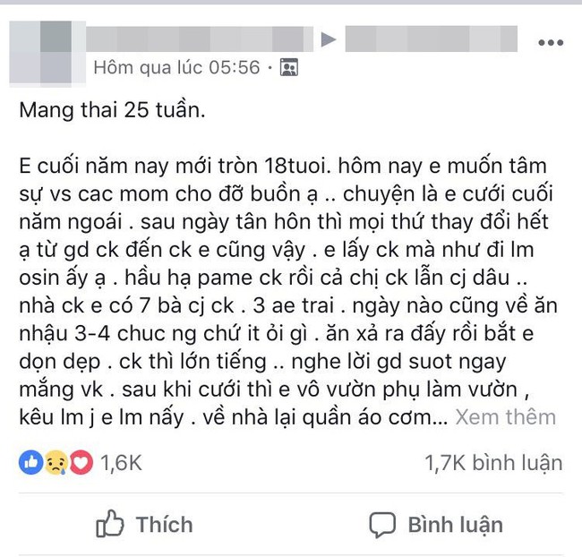 Chị em xót xa mẹ bầu làm dâu cay đắng hơn thời phong kiến, hầu hạ 7 bà chị chồng, bị ghẻ lạnh vì mang thai con gái - Ảnh 1.