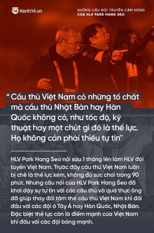 Những câu nói truyền cảm hứng của HLV Park Hang Seo cho bóng đá Việt Nam - Ảnh 1.