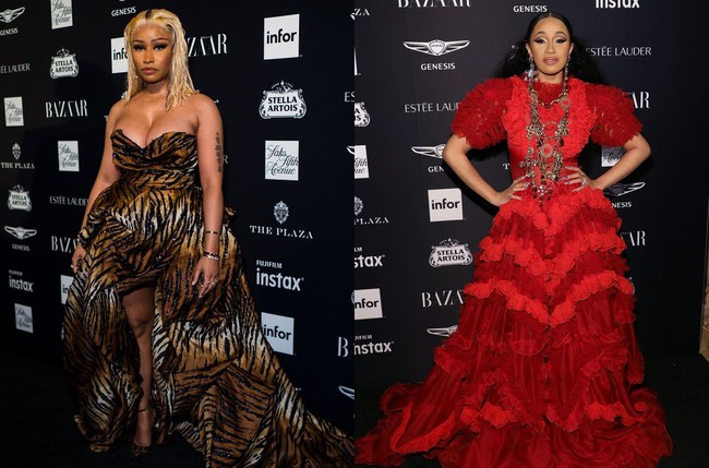 The secret history of the civil war between rap moguls Nicki Minaj and Cardi B led to a fight that embarrassed Hollywood - Photo 4.