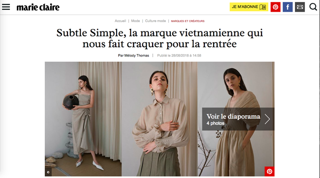 Lần đầu tiên có một local brand của Việt Nam được khen nức lời trên Marie Claire Pháp - Ảnh 1.