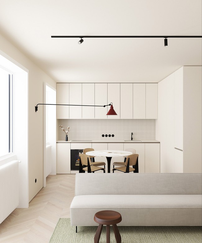 2 căn hộ nhỏ nhưng vô cùng đỉnh cao cho sự kết hợp giữa phong cách tối giản và phong cách Scandinavian  - Ảnh 3.