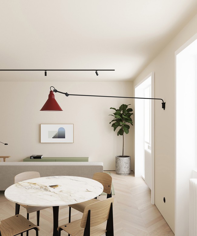 2 căn hộ nhỏ nhưng vô cùng đỉnh cao cho sự kết hợp giữa phong cách tối giản và phong cách Scandinavian  - Ảnh 4.