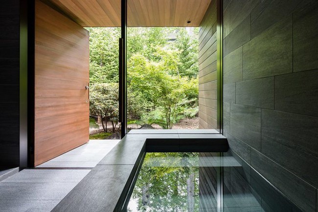 Ngôi nhà tối giản nằm giữa rừng cây ở Nhật Bản gây chú ý vì phần mái giống 4 chiếc lá đang chụm vào nhau - Ảnh 9.