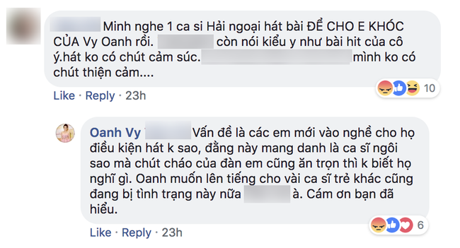 Vy Oanh bức xúc về việc nghệ sĩ tiền bối cover hit của đàn em, dân mạng nghi đá xéo Minh Tuyết - Ảnh 2.