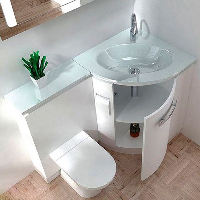 Gợi ý các thiết kế bồn cầu ăn gian diện tích cho những người sở hữu một căn phòng tắm chật hẹp - Ảnh 12.