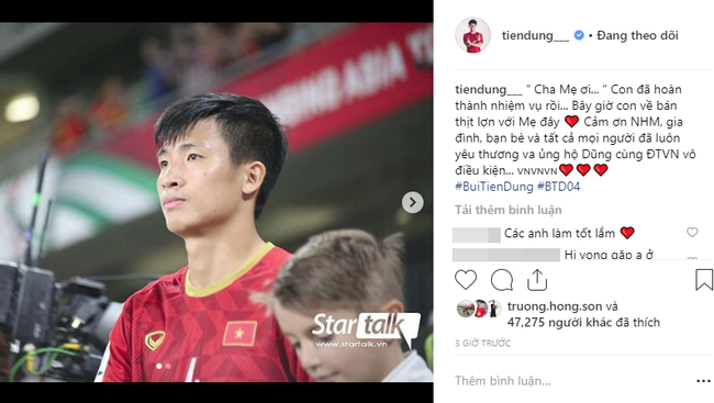 Xách vali về nước, việc đầu tiên trung vệ Bùi Tiến Dũng muốn làm chính là Con về bán thịt lợn với mẹ đây! - Ảnh 1. Xách vali về nước, việc đầu tiên trung vệ Bùi Tiến Dũng muốn làm chính là Con về bán thịt lợn với mẹ đây! - Ảnh 1.