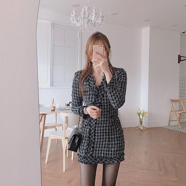 Dễ mặc đẹp mà lại sang chảnh hết nấc, váy áo vải tweed chính là thứ mà nàng nào cũng nên sắm để diện Tết - Ảnh 8.