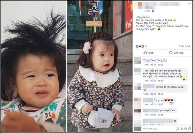 Bức ảnh con gái khi ở nhà và khi ra đường khiến dân mạng phát cuồng vì dễ thương, nhưng sự thật là đây - Ảnh 1. Bức ảnh con gái khi ở nhà và khi ra đường khiến dân mạng phát cuồng vì dễ thương, nhưng sự thật là đây - Ảnh 1.