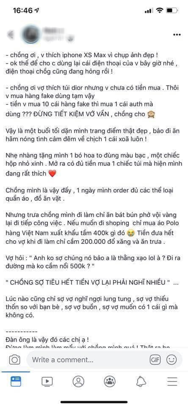 Cô vợ khoe chồng hội tụ đủ các yếu tố, vừa chiều chuộng vợ lại chăm chỉ kiếm tiền nhưng vài tháng sau đã đăng bài... bóc phốt khiến dân mạng được dịp bàn luận rôm rả - Ảnh 3.