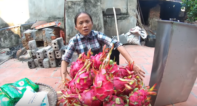 Hì hục làm que kem khổng lồ 60kg từ thanh long ruột đỏ, bà Tân Vlog lại bị &quot;bắt lỗi&quot; đủ thứ, còn bị dân mạng hỏi khó, chê &quot;không có tính giáo dục&quot; - Ảnh 1.