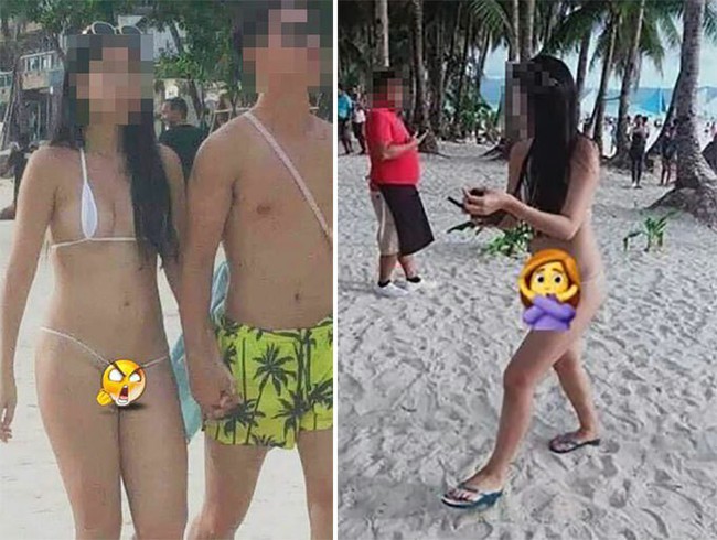 Bị khách sạn nhắc nhở khi mặc bikini dạng dây phản cảm, nữ du khách ngoan cố diện đi khắp bãi biển rồi bị chính quyền xử phạt răn đe - Ảnh 2.