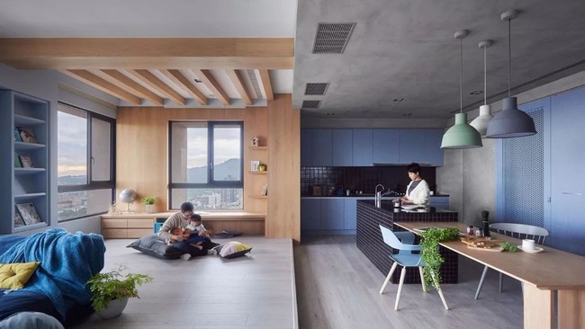 Bí mật trong căn hộ màu xanh khiến tất cả các gia đình trẻ đều hài lòng khi ngắm nhìn - Ảnh 7. Bí mật trong căn hộ màu xanh khiến tất cả các gia đình trẻ đều hài lòng khi ngắm nhìn - Ảnh 7.