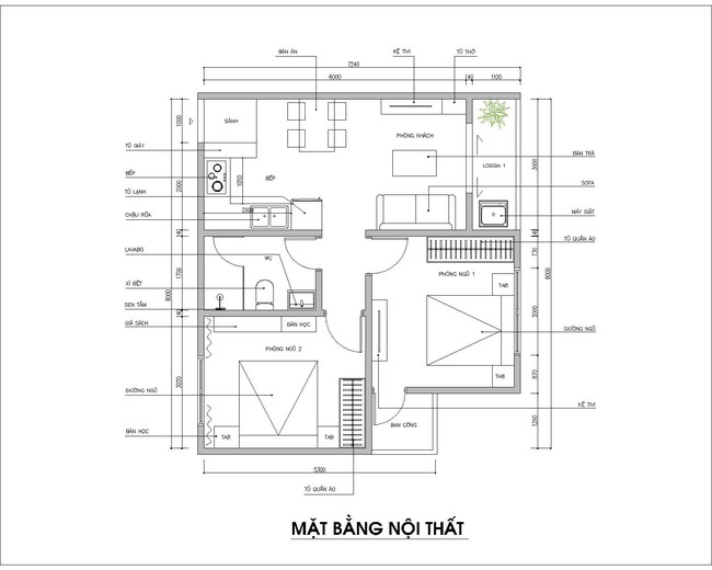 Tư vấn thiết kế nội thất phù hợp giúp gia chủ với căn hộ 54m2 có tổng chi phí 145 triệu đồng - Ảnh 1.