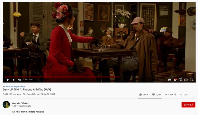 Sau hơn 2 ngày phát hành, MV mới của Đen Vân nhanh chóng đạt No.1 Top Trending Youtube - Ảnh 2.