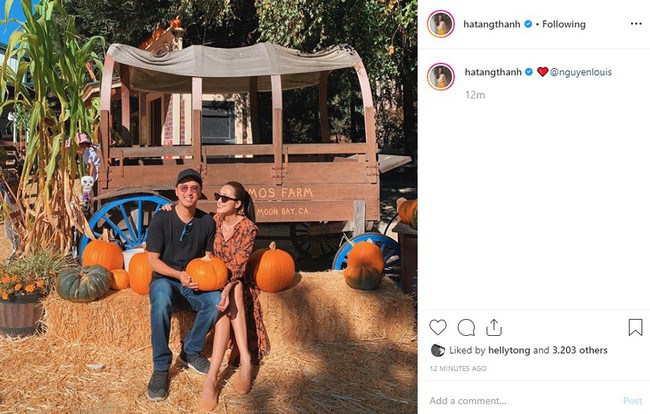 Tăng Thanh Hà đăng ảnh tình tứ bên ông xã Louis Nguyễn nhân dịp cả gia đình chuẩn bị lễ Halloween - Ảnh 1. Tăng Thanh Hà đăng ảnh tình tứ bên ông xã Louis Nguyễn nhân dịp cả gia đình chuẩn bị lễ Halloween - Ảnh 1.