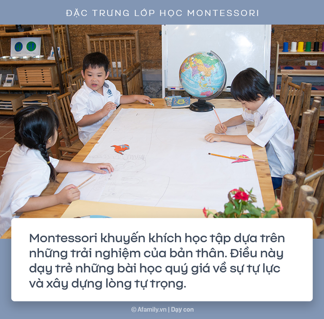 10 đặc điểm cơ bản của lớp học Montessori: Trẻ được tự do, phát huy hết khả năng sáng tạo  - Ảnh 7.