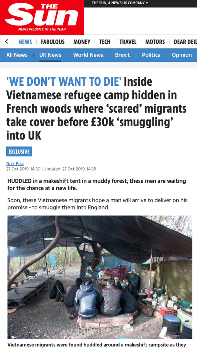 Báo Anh phỏng vấn 13 người Việt tị nạn ở Pháp chờ sang Anh: Lo sợ sẽ chết như 39 người trong container nhưng vẫn kiên quyết đi đến cùng - Ảnh 1.