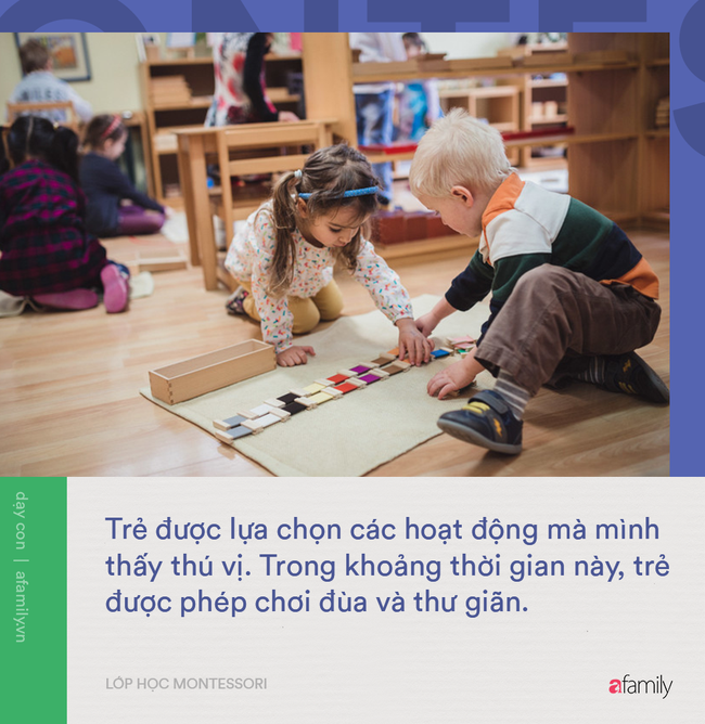 1 ngày học điển hình của lớp học Montessori: Yếu tố tự do khám phá của trẻ được đặt lên hàng đầu - Ảnh 4.