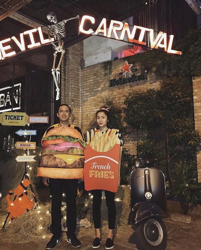 Nhìn lại những lần hóa trang "tình bể bình" của vợ chồng Hà Tăng trong dịp Halloween - Ảnh 4. Nhìn lại những lần hóa trang "tình bể bình" của vợ chồng Hà Tăng trong dịp Halloween - Ảnh 4.
