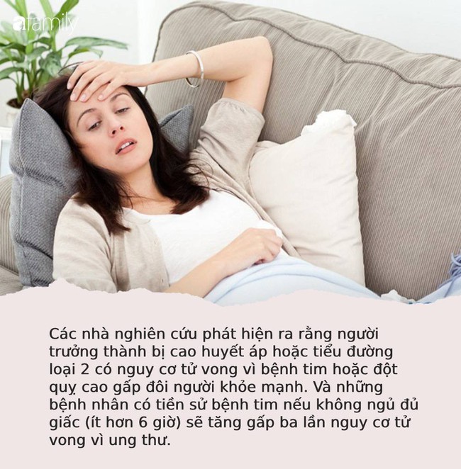 Ngủ ít hơn 6 tiếng mỗi ngày khiến bạn có nguy cơ tử vong vì 2 căn bệnh nguy hiểm này - Ảnh 1.