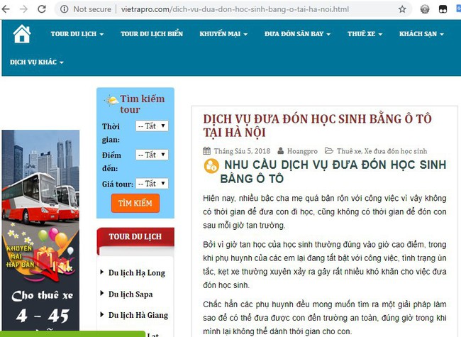 Review dịch vụ xe đưa đón con đi học tại Hà Nội: - Ảnh 2.