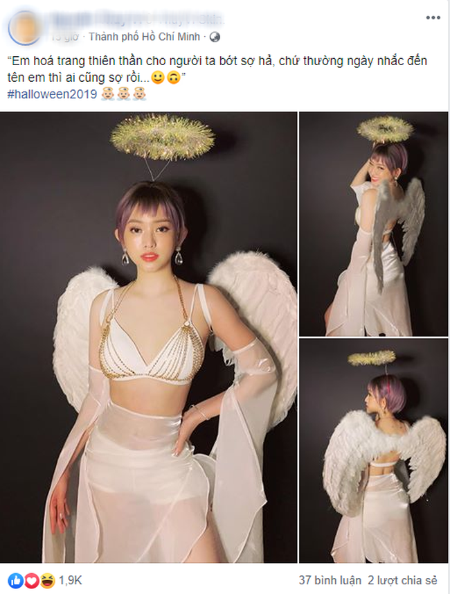 Sau đào bới chuyện tình tay ba Phan Thành, Midu, &quot;hot girl thị phi&quot; Thúy Vi hoá thân thiên thần trong bộ trang phục cực sexy - Ảnh 1.