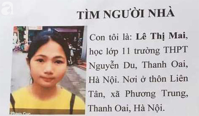 Hà Nội: Con gái đi học thêm mất tích, trên đường đi tìm mẹ chỉ thấy chiếc xe đạp bên vệ đường - Ảnh 1.