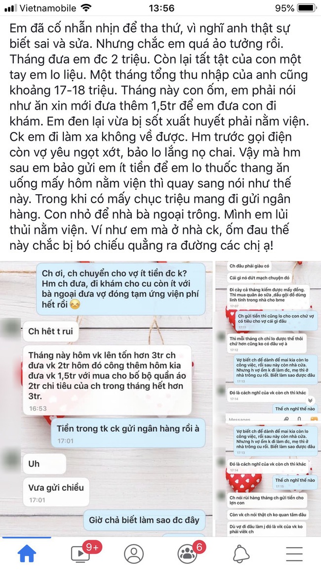 Chồng chỉ bỏ ra 2 triệu/tháng cho con, vợ ốm quyết không chi thêm còn nói một câu khiến vợ chết lặng - Ảnh 1.