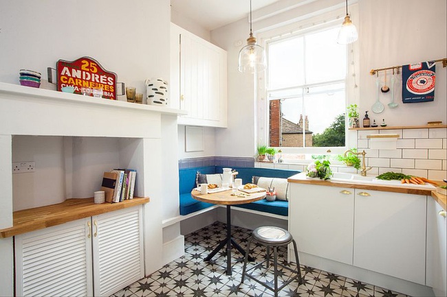 10 nhà bếp nhỏ vẫn có nơi ăn sáng đáng yêu, xinh xắn nhờ cách thiết kế thông minh - Ảnh 2.