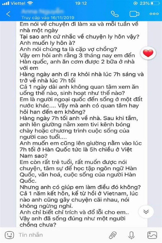 Hé lộ những dòng tin nhắn cuối cùng nghi của cô dâu Việt gửi chồng Hàn trước khi bị sát hại, giấu xác - Ảnh 4.