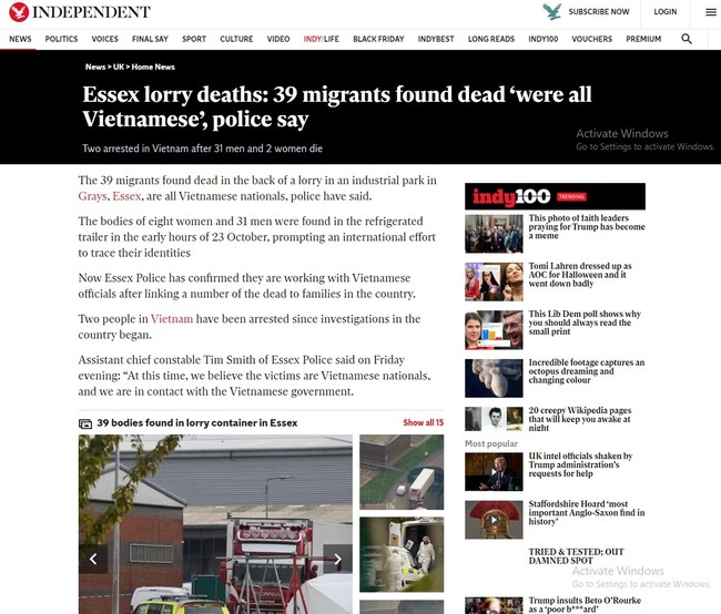 Cảnh sát Anh nhận định 39 thi thể trong container &quot;đều là người Việt&quot;, bắt giữ thêm nghi phạm với 41 tội danh - Ảnh 1.
