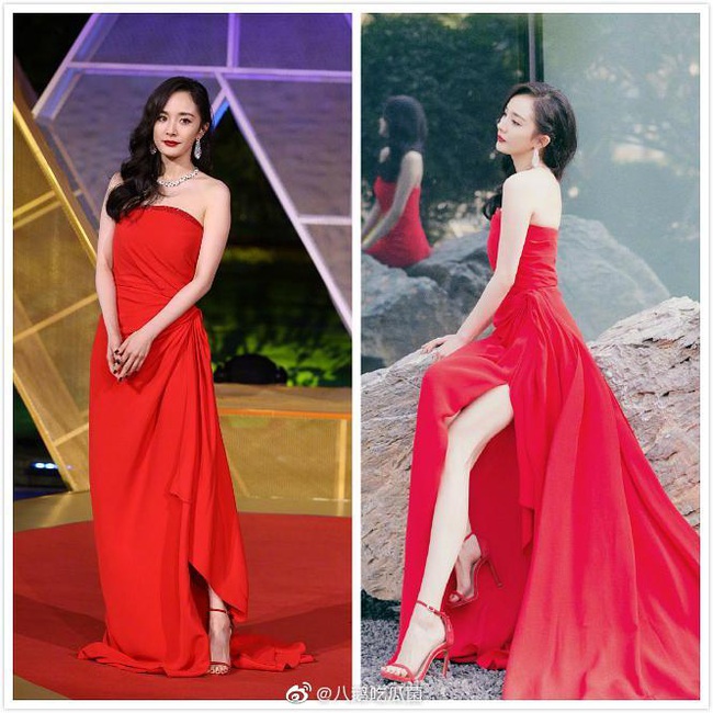 Hình ảnh chưa qua chỉnh sửa của dàn sao nữ tại giải Kim Kê: Dương Mịch và Địch Lệ Nhiệt Ba photoshop quá đà, Nghê Ni gây bão Weibo - Ảnh 1.