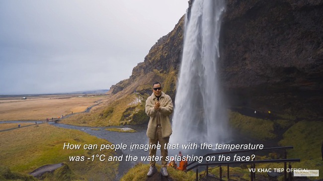 Vũ Khắc Tiệp &quot;đập hộp&quot; thác nước mang tên ca sĩ Jusin Bieber nhưng đoạn cuối lại tiết lộ thông tin về một chú muỗi ở Iceland khiến ai cũng bất ngờ - Ảnh 3.